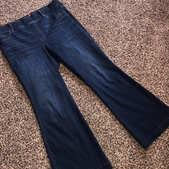SPANX Pull On Flare Jeggings Dark Wash Size 1X | NWOT - Picture 5 of 9